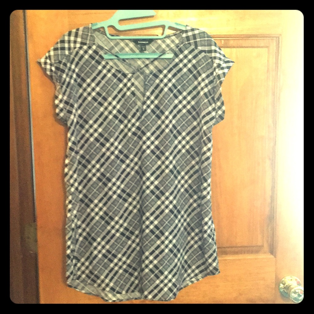 Black and white top from Express